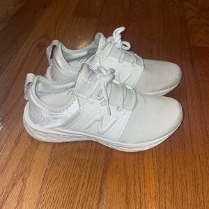 White new balance sneakers
